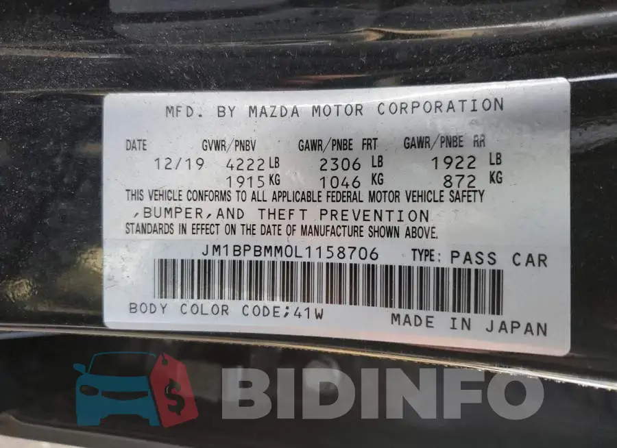 JM1BPBMM0L1158706 Photo# 12