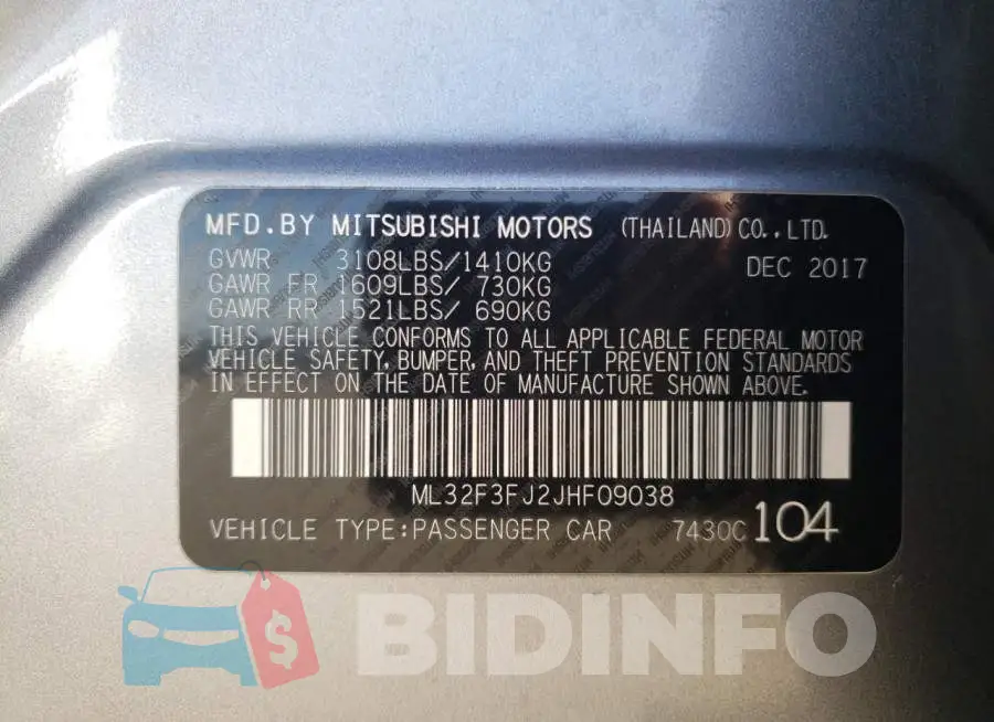 ML32F3FJ2JHF09038 Photo# 13