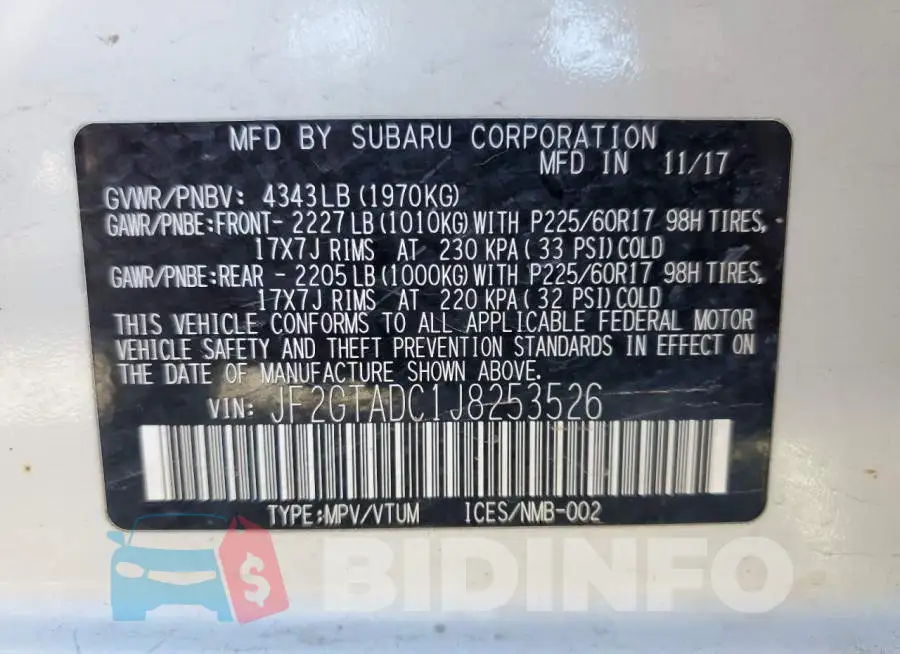 JF2GTADC1J8253526 Photo# 13