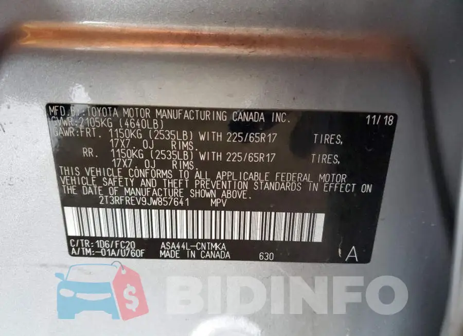 2T3RFREV9JW857641 Photo# 14