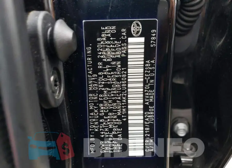 4T1M11AK2LU860821 Photo# 12