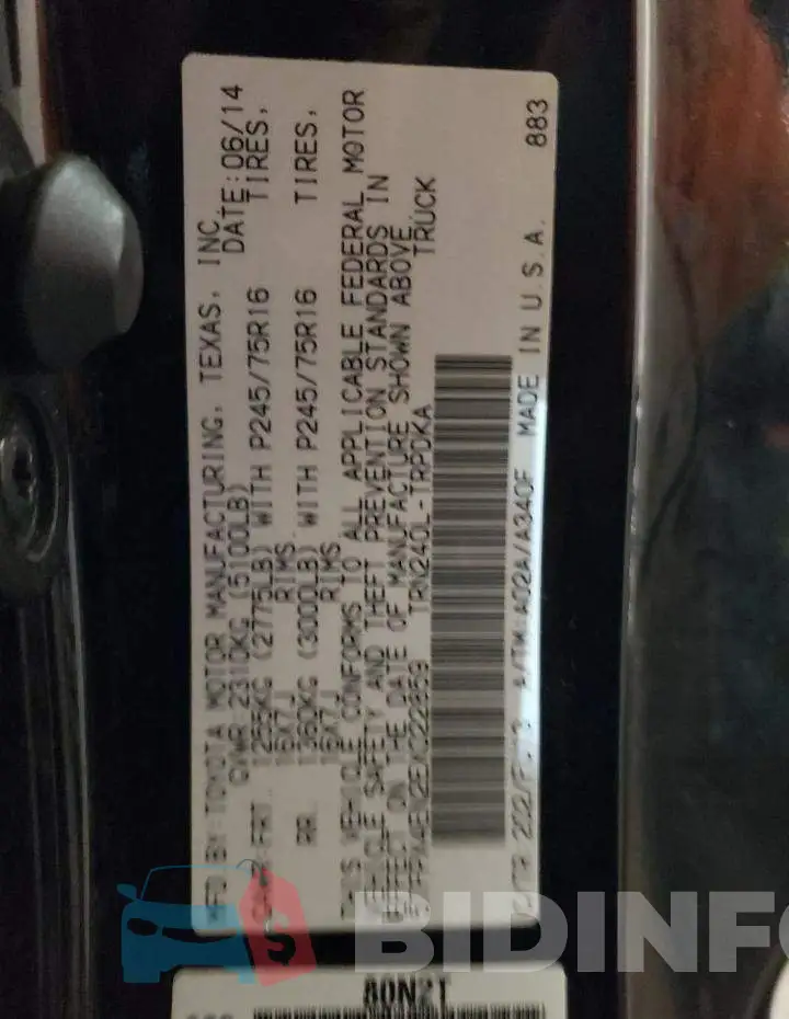 5TFPX4EN2EX022859 Photo# 13