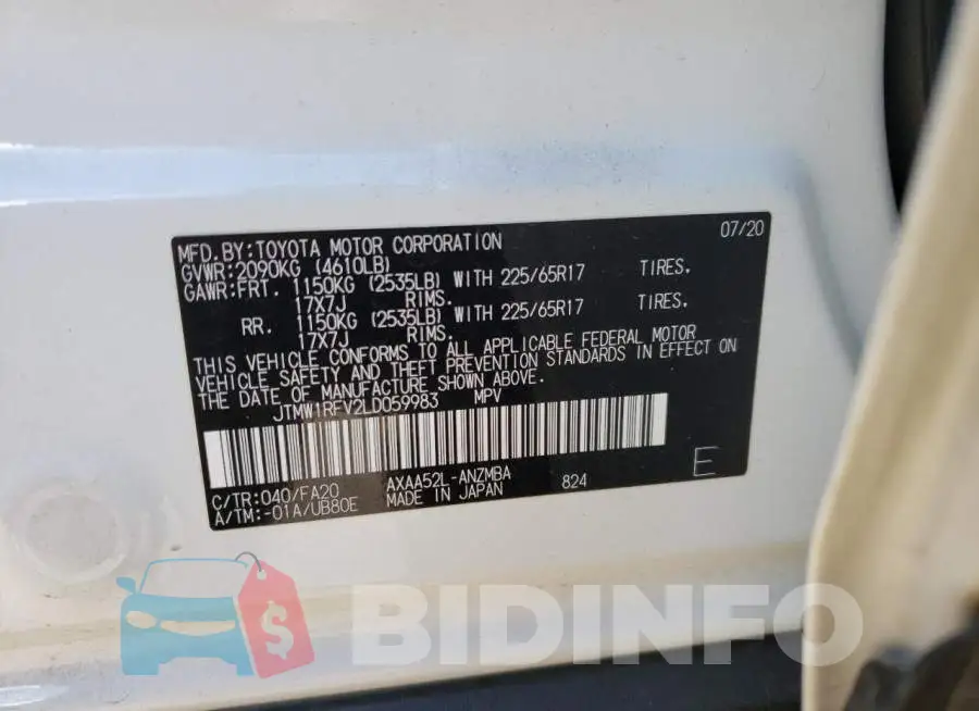 JTMW1RFV2LD059983 Photo# 12