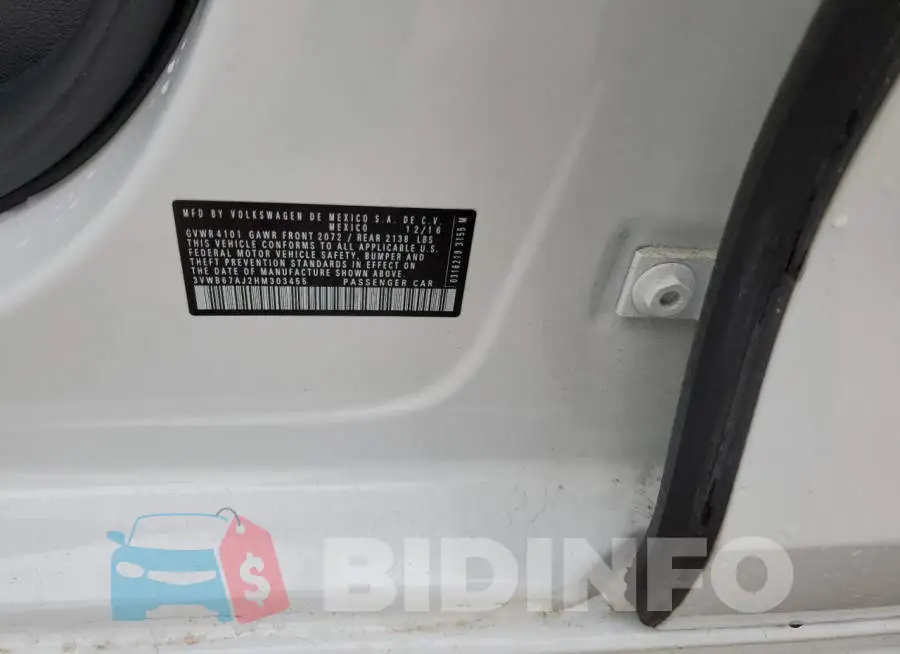 3VWB67AJ2HM303455 Photo# 12