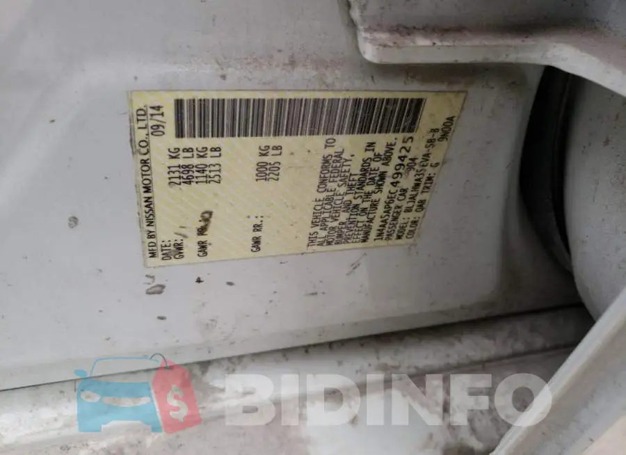 1N4AA5AP6EC499425 Photo# 12