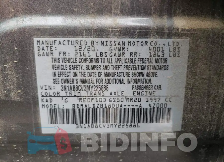 3N1AB8CV3MY225886 Photo# 12