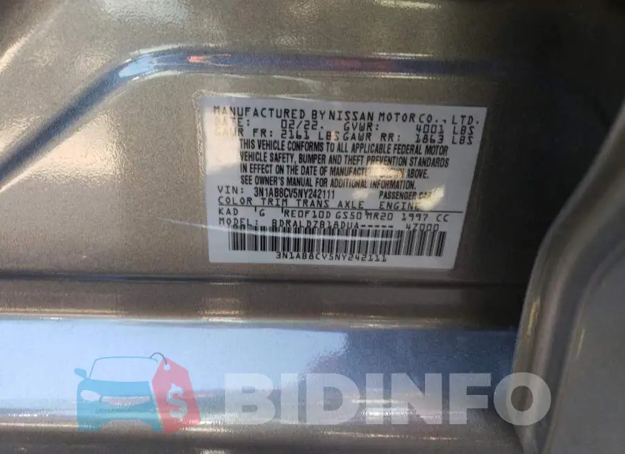 3N1AB8CV5NY242111 Photo# 12