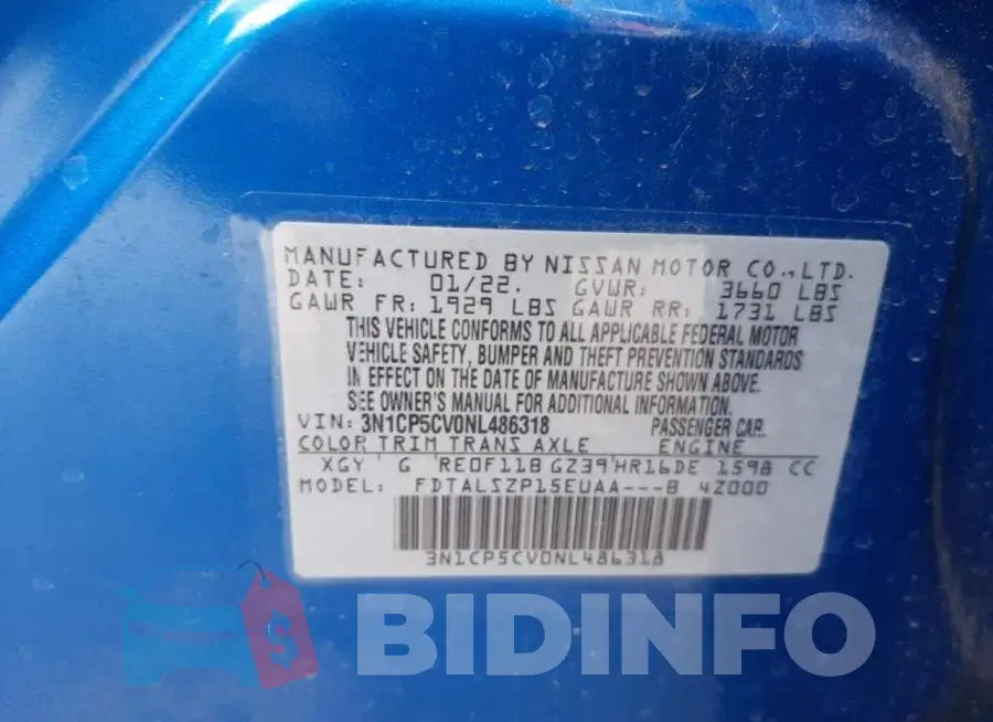 3N1CP5CV0NL486318 Photo# 13
