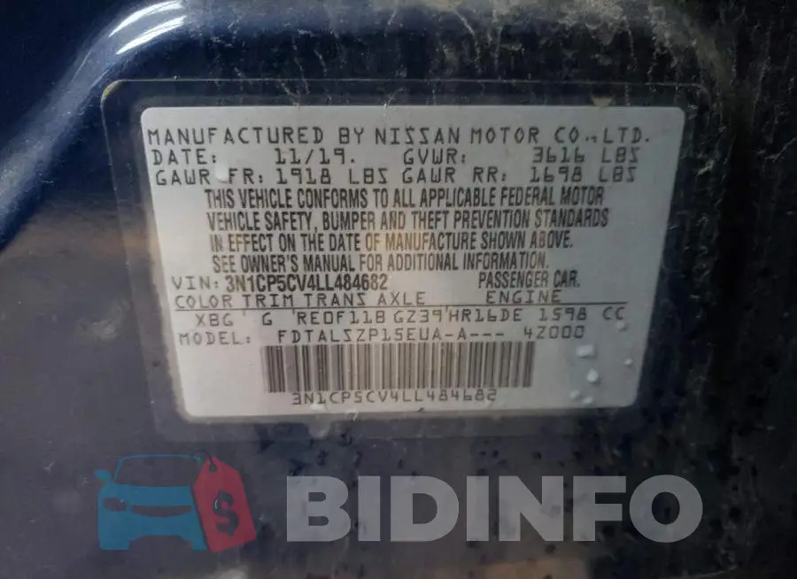 3N1CP5CV4LL484682 Photo# 13