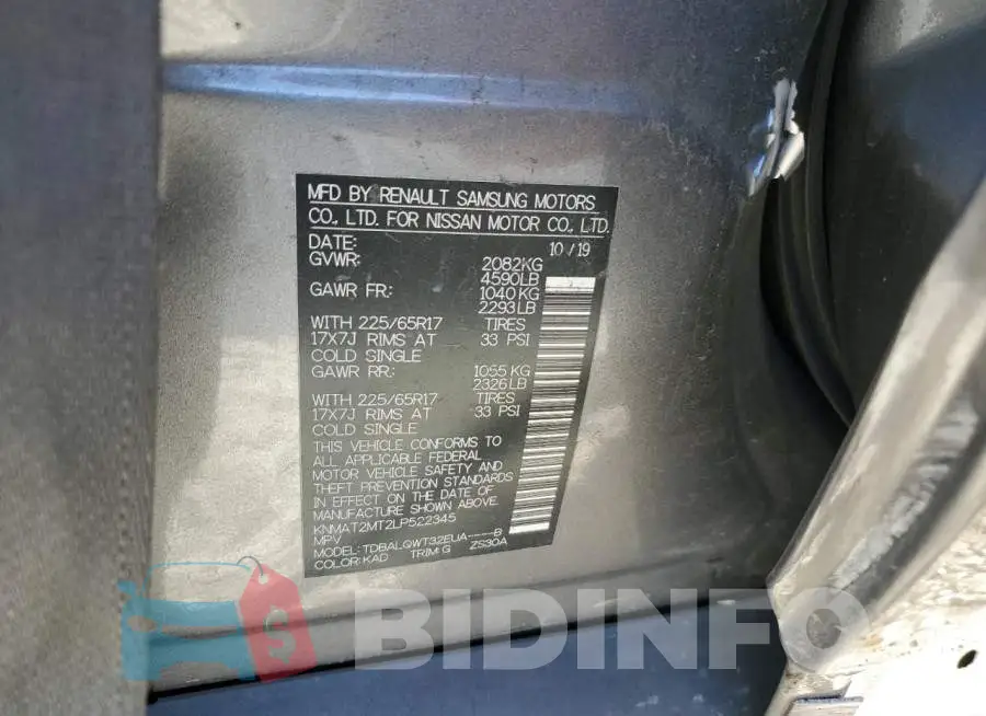 KNMAT2MT2LP522345 Photo# 10