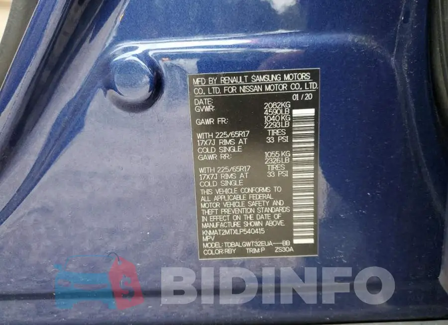 KNMAT2MTXLP540415 Photo# 12