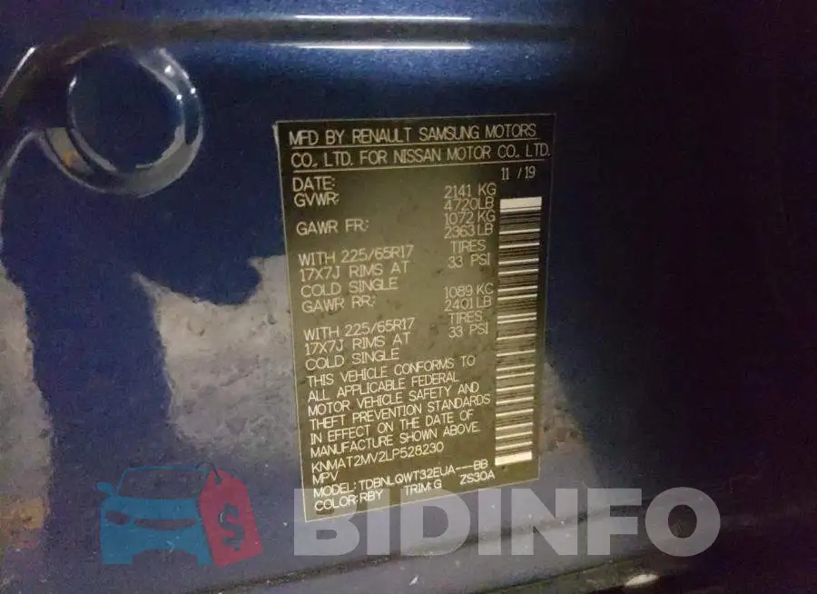 KNMAT2MV2LP528230 Photo# 13