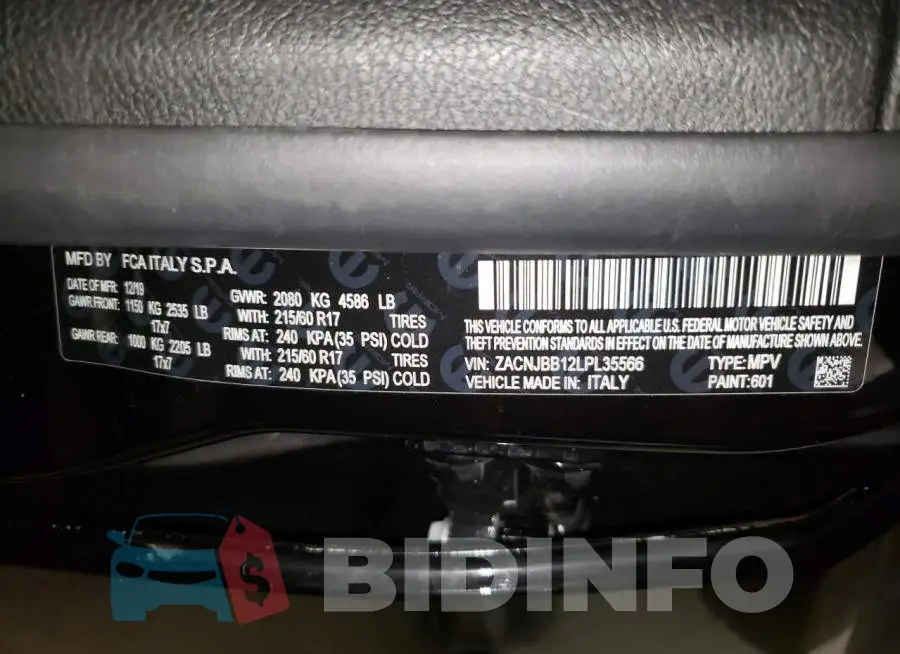 ZACNJBB12LPL35566 Photo# 13