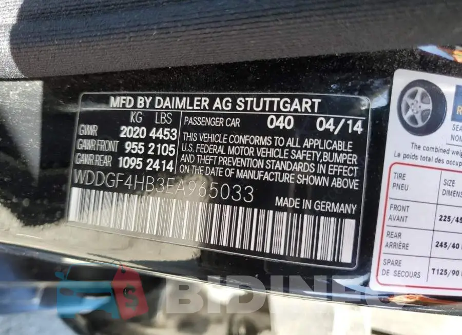 WDDGF4HB3EA965033 Photo# 12