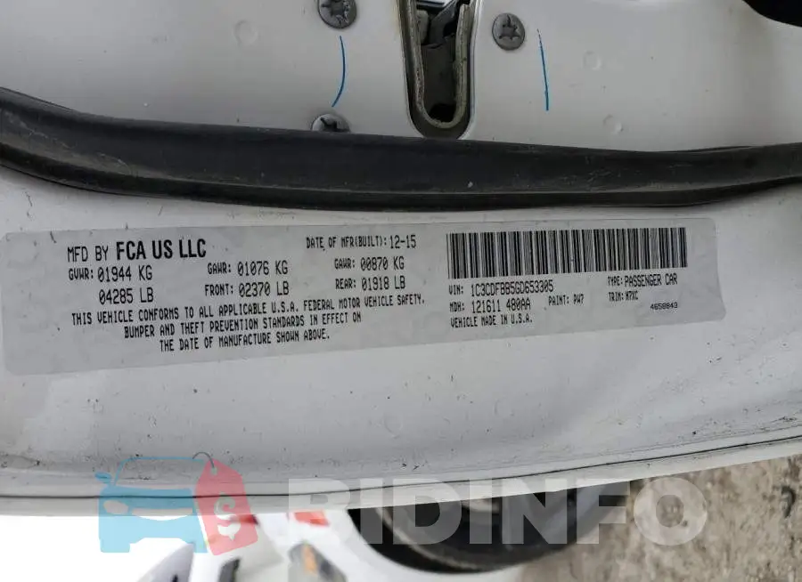 1C3CDFBB5GD653305 Photo# 12