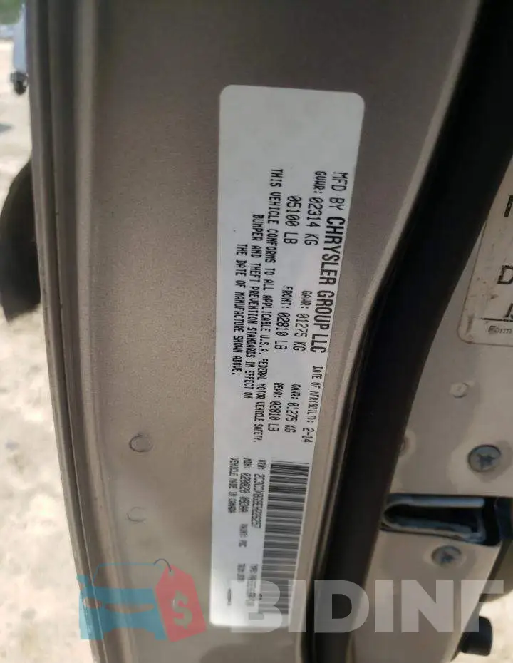 2C3CDXBG9EH226257 Photo# 10