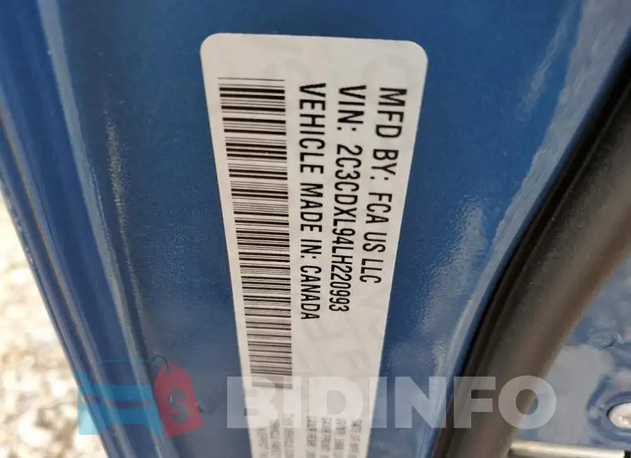 2C3CDXL94LH220993 Photo# 10