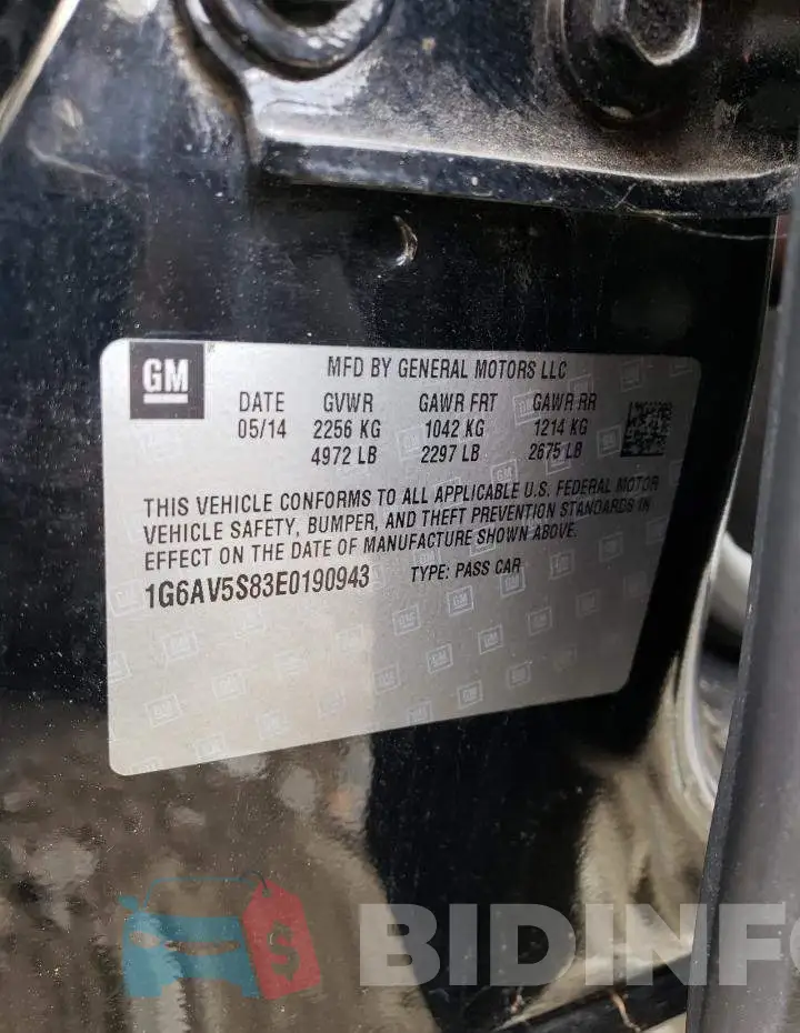 1G6AV5S83E0190943 Photo# 12