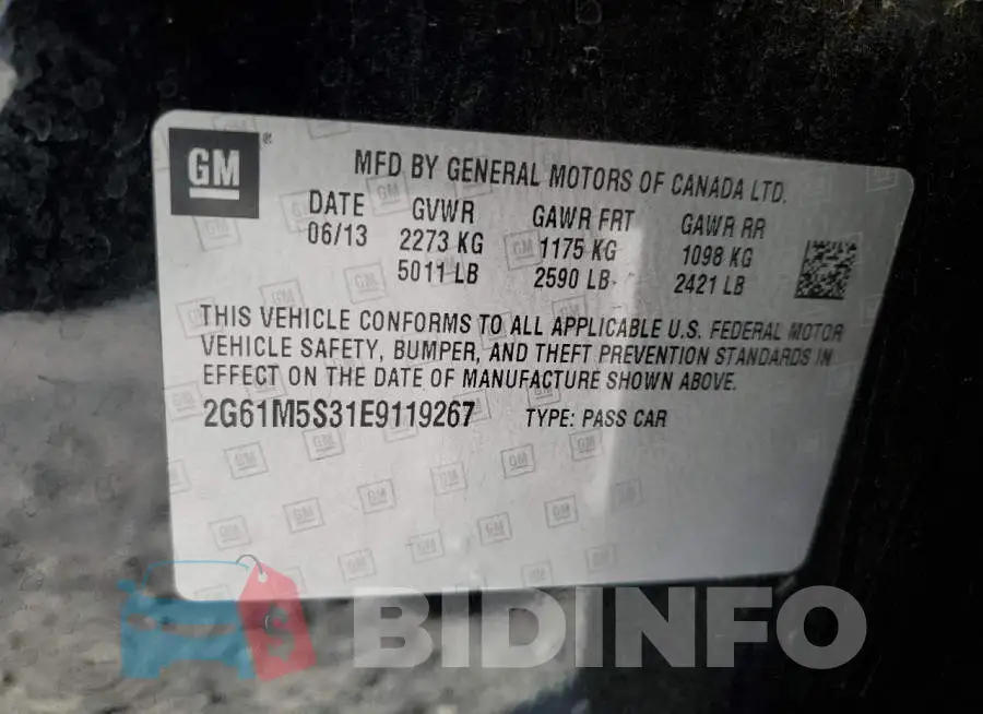 2G61M5S31E9119267 Photo# 13