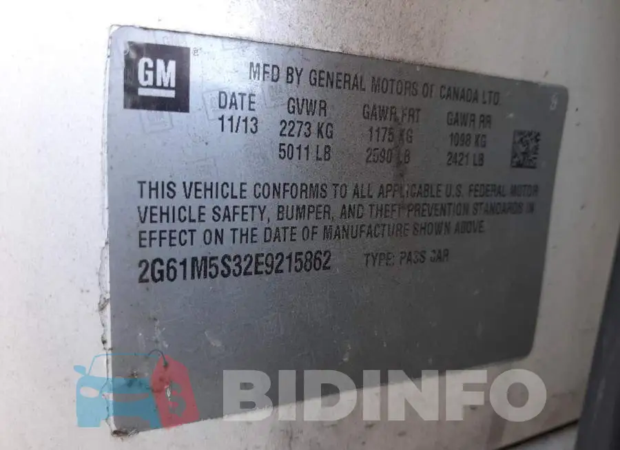 2G61M5S32E9215862 Photo# 13