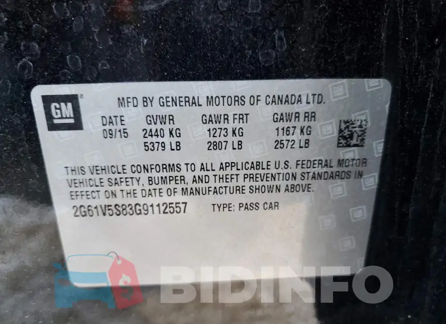 2G61V5S83G9112557 Photo# 12