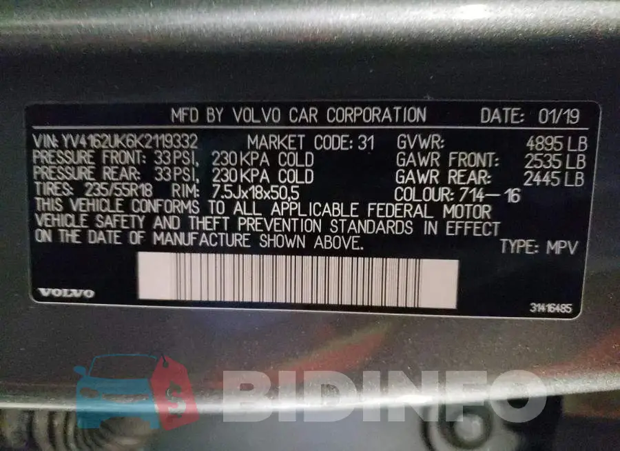 YV4162UK6K2119332 Photo# 13