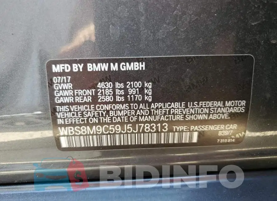 WBS8M9C59J5J78313 Photo# 13