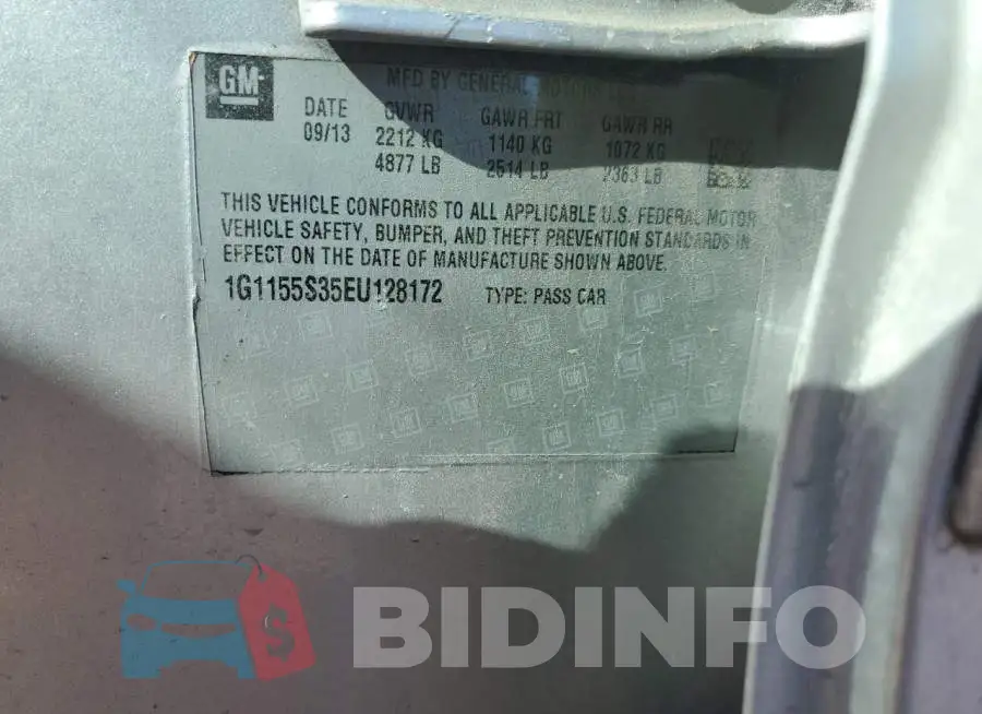 1G1155S35EU128172 Photo# 12
