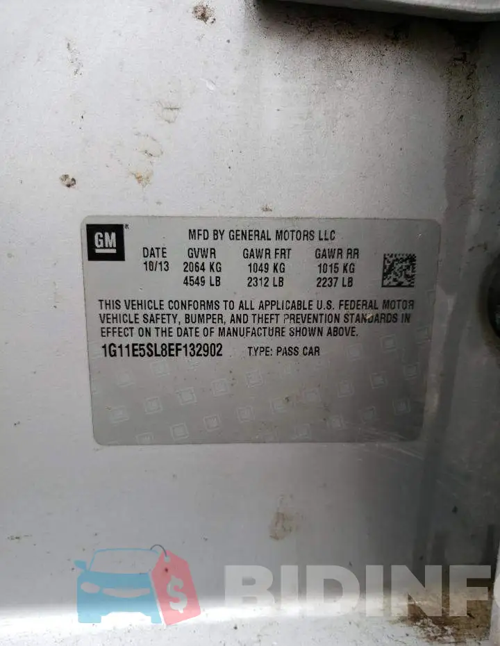 1G11E5SL8EF132902 Photo# 12