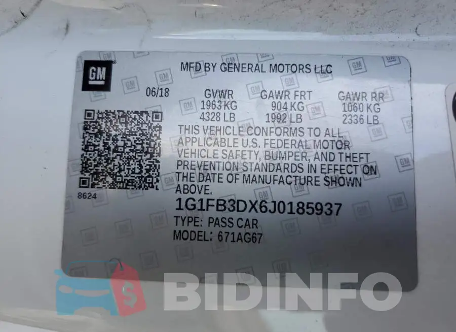 1G1FB3DX6J0185937 Photo# 13