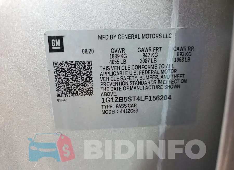 1G1ZB5ST4LF156204 Photo# 12