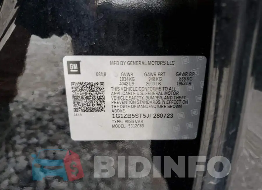 1G1ZB5ST5JF280723 Photo# 12