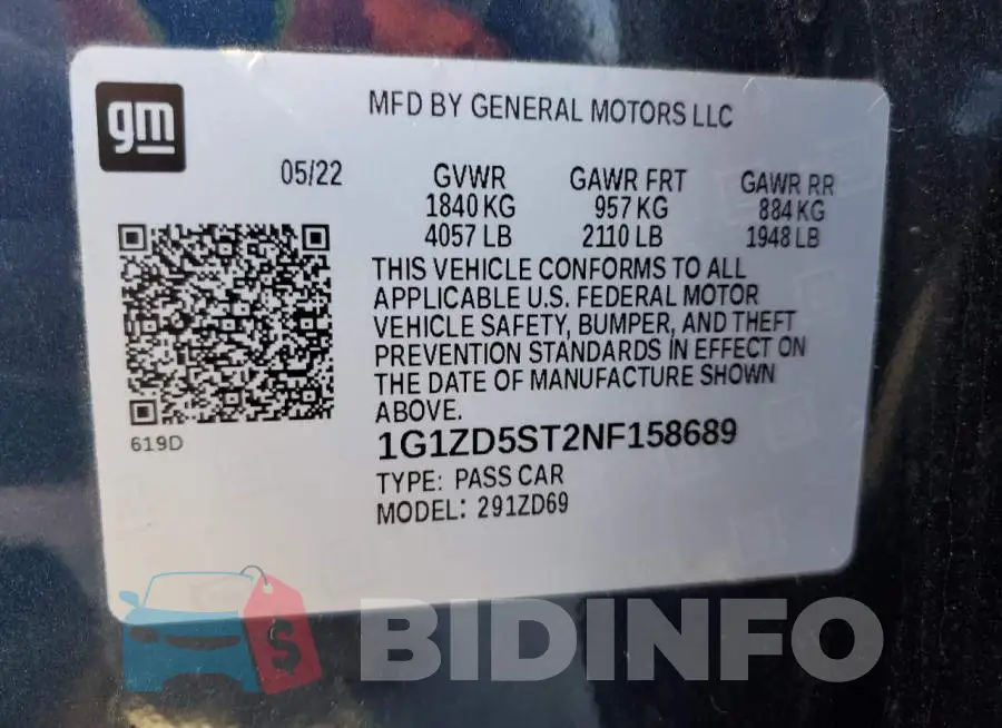 1G1ZD5ST2NF158689 Photo# 13