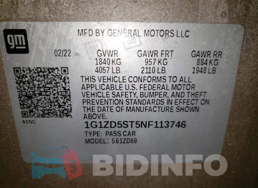 1G1ZD5ST5NF113746 Photo# 12