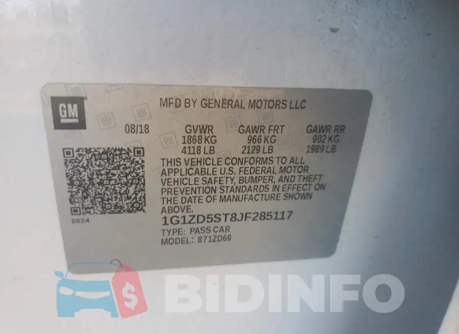 1G1ZD5ST8JF285117 Photo# 12