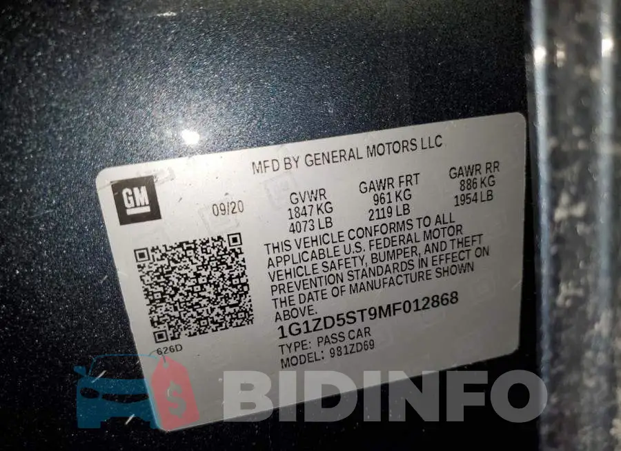 1G1ZD5ST9MF012868 Photo# 12