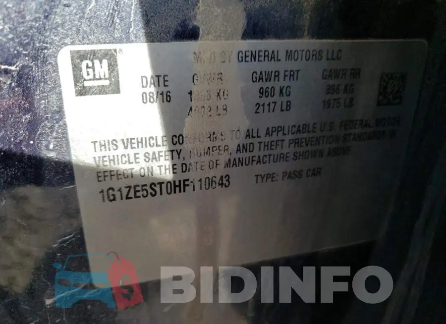 1G1ZE5ST0HF110643 Photo# 12