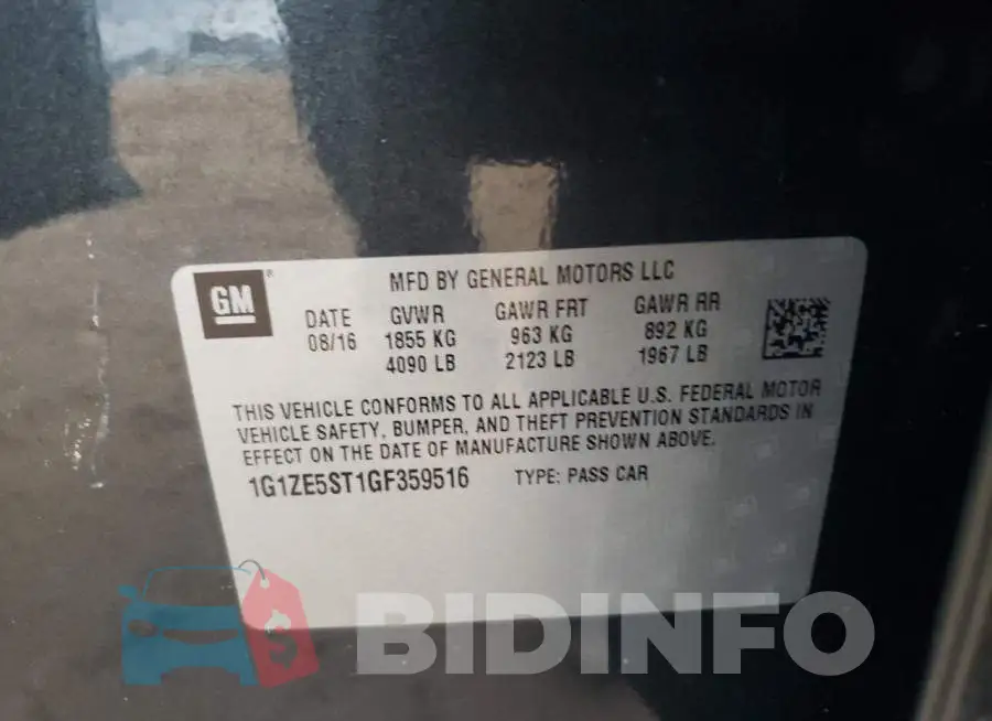 1G1ZE5ST1GF359516 Photo# 12