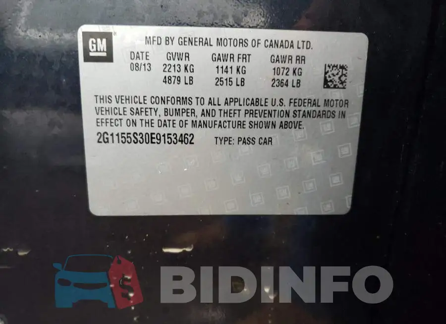 2G1155S30E9153462 Photo# 12