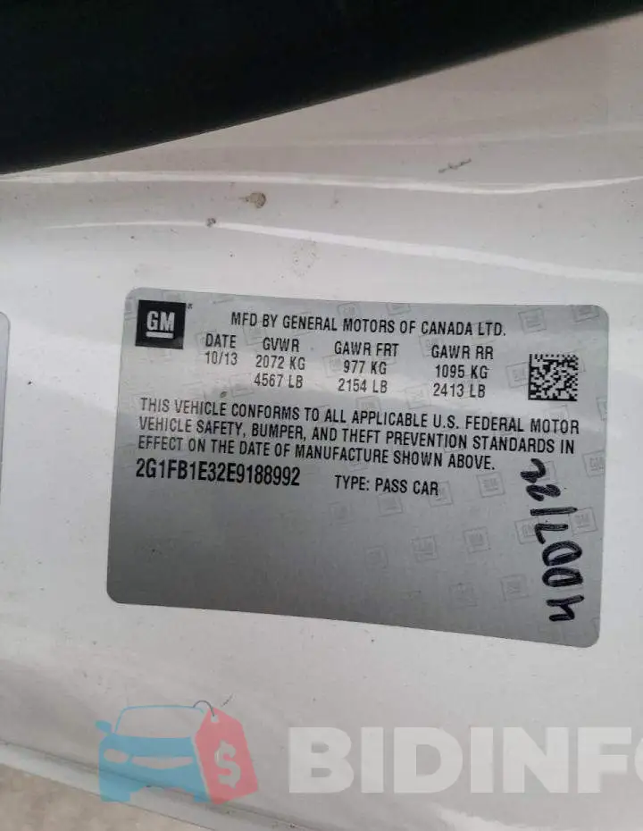 2G1FB1E32E9188992 Photo# 12