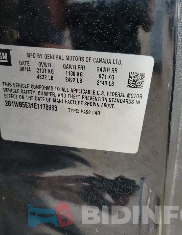 2G1WB5E31E1178833 Photo# 12