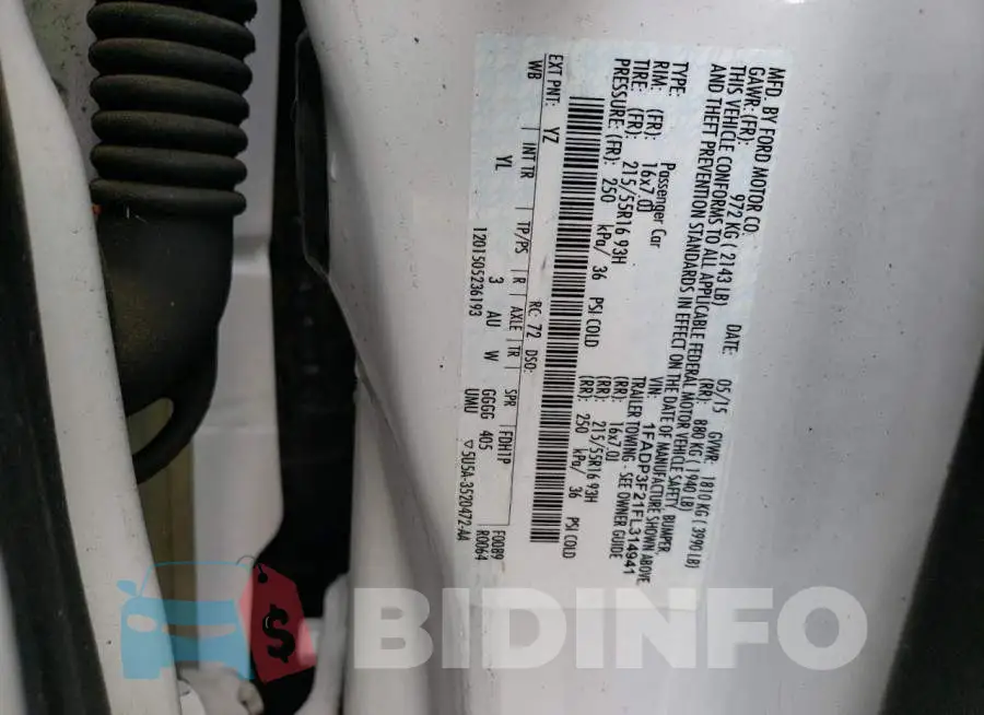 1FADP3F21FL314941 Photo# 12
