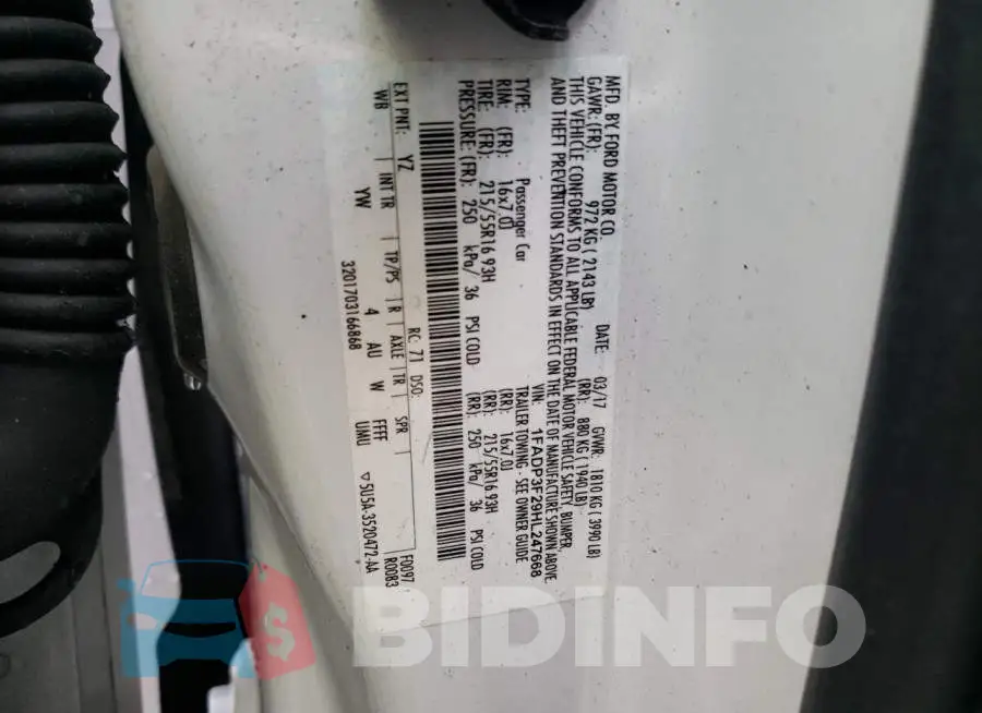 1FADP3F29HL247668 Photo# 12