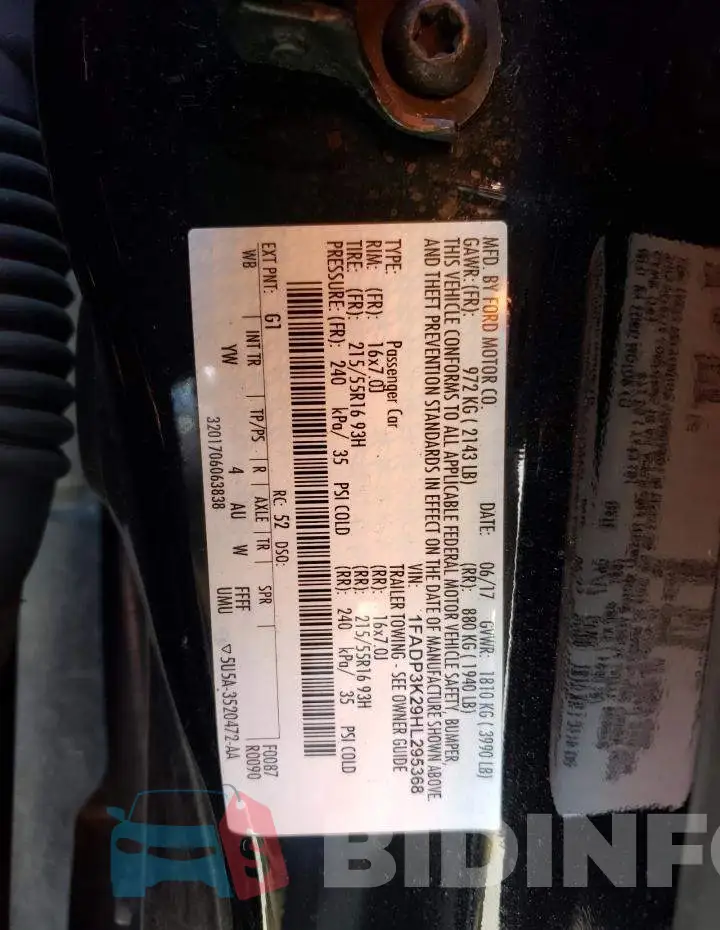 1FADP3K29HL295368 Photo# 12