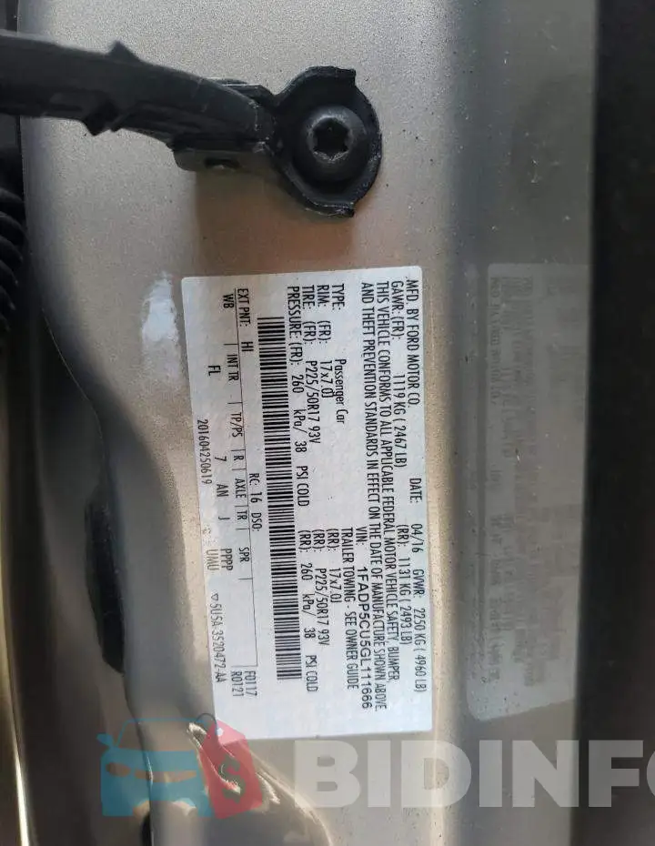 1FADP5CU5GL111666 Photo# 13