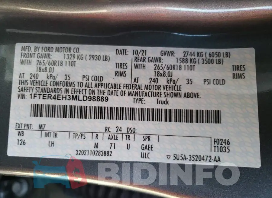 1FTER4EH3MLD98889 Photo# 12