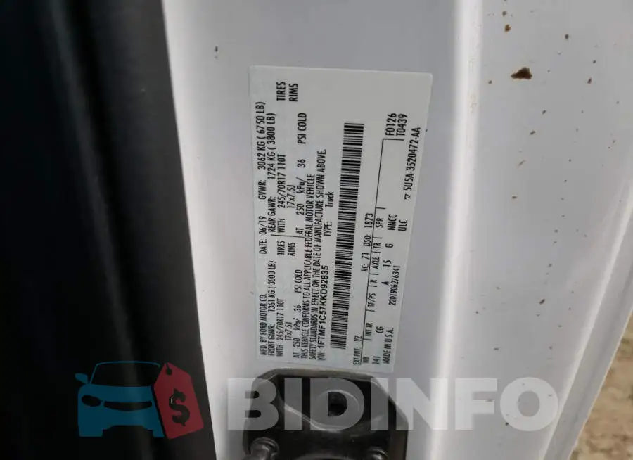 1FTMF1C57KKD92835 Photo# 12