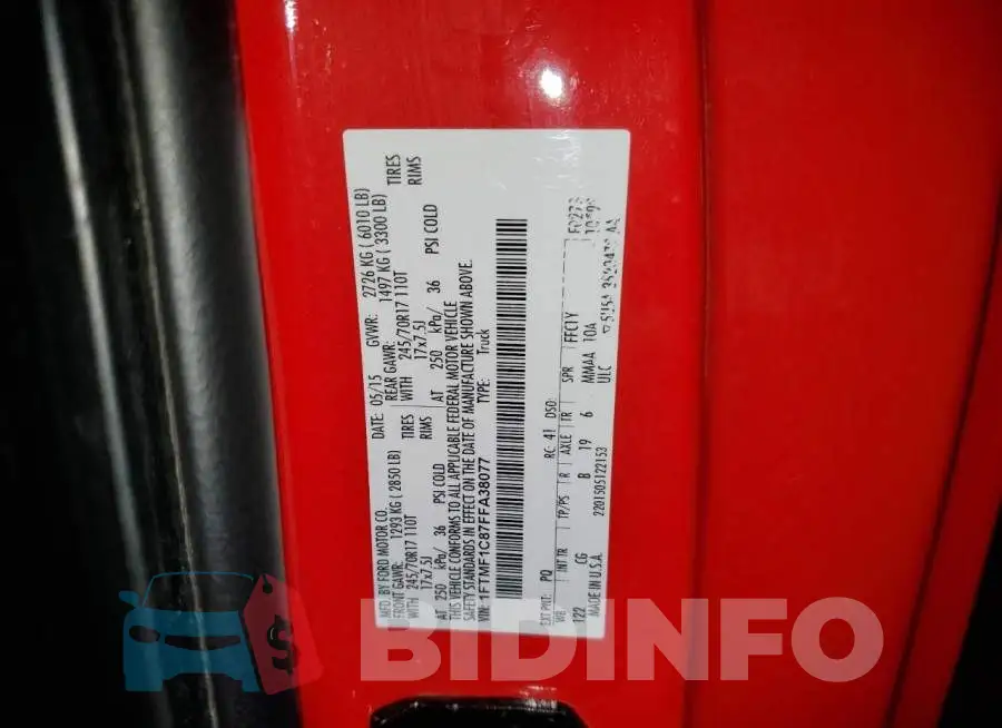 1FTMF1C87FFA38077 Photo# 12
