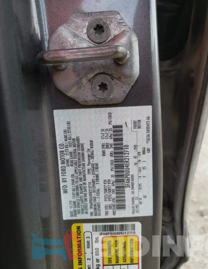 3FA6P0UU4ER212710 Photo# 12