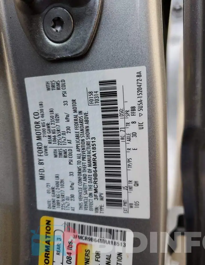 3FMCR9B64MRA18513 Photo# 12